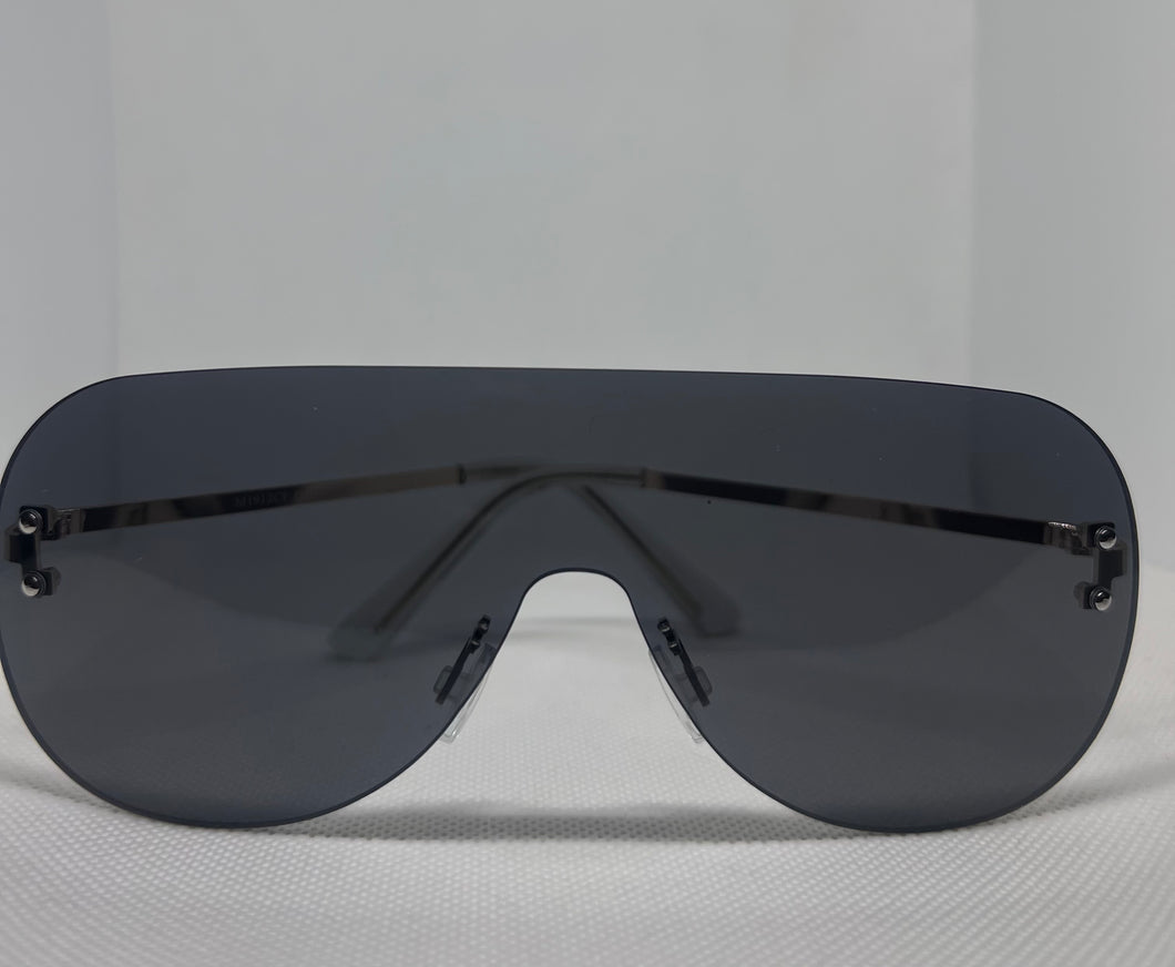 Oversize Aviators-Black