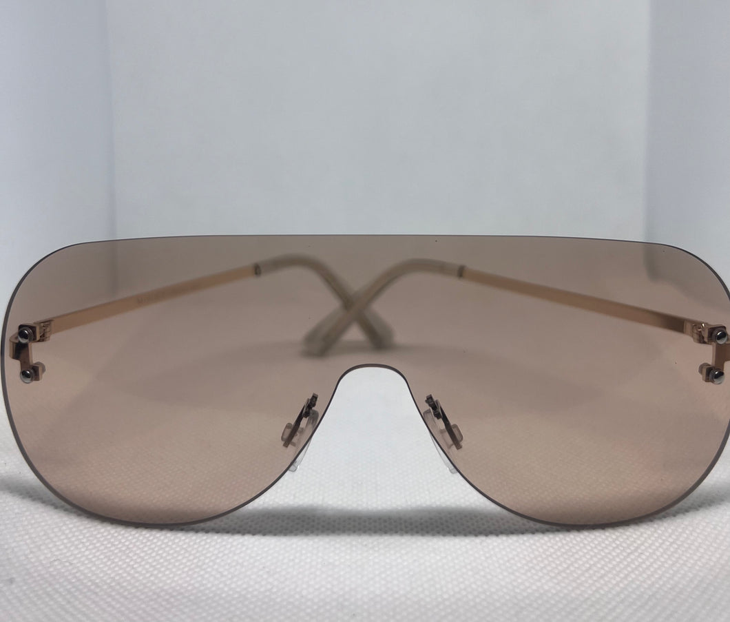 Oversize Aviators-Light Brown