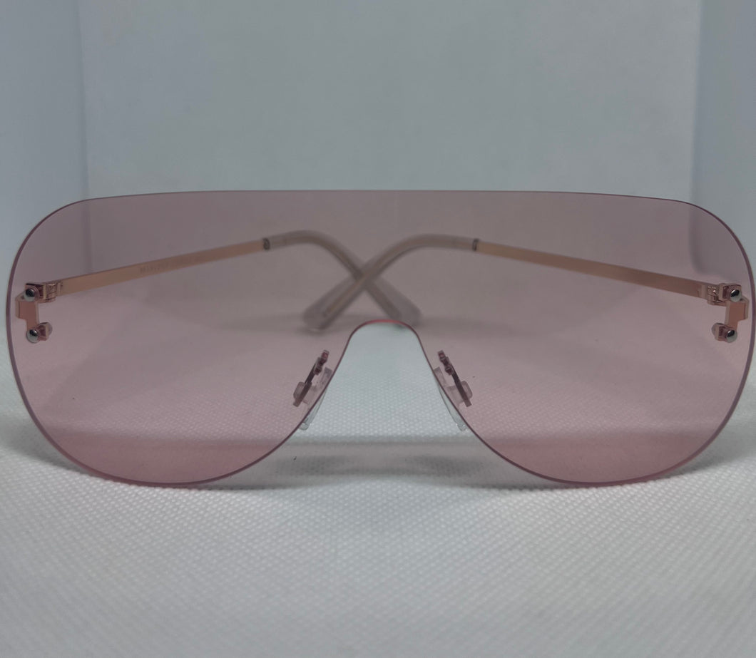 Oversize Aviators-Pink