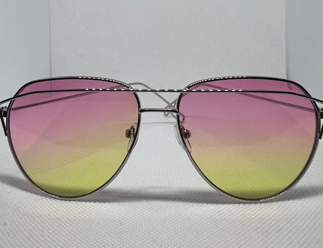 Aviators-Pink/Yellow